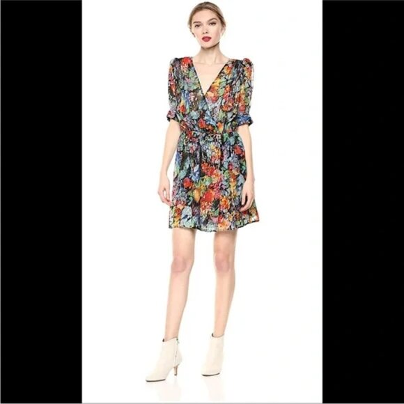 The Kooples Tokyo Night Floral Print Wrap Dress - Picture 3 of 8
